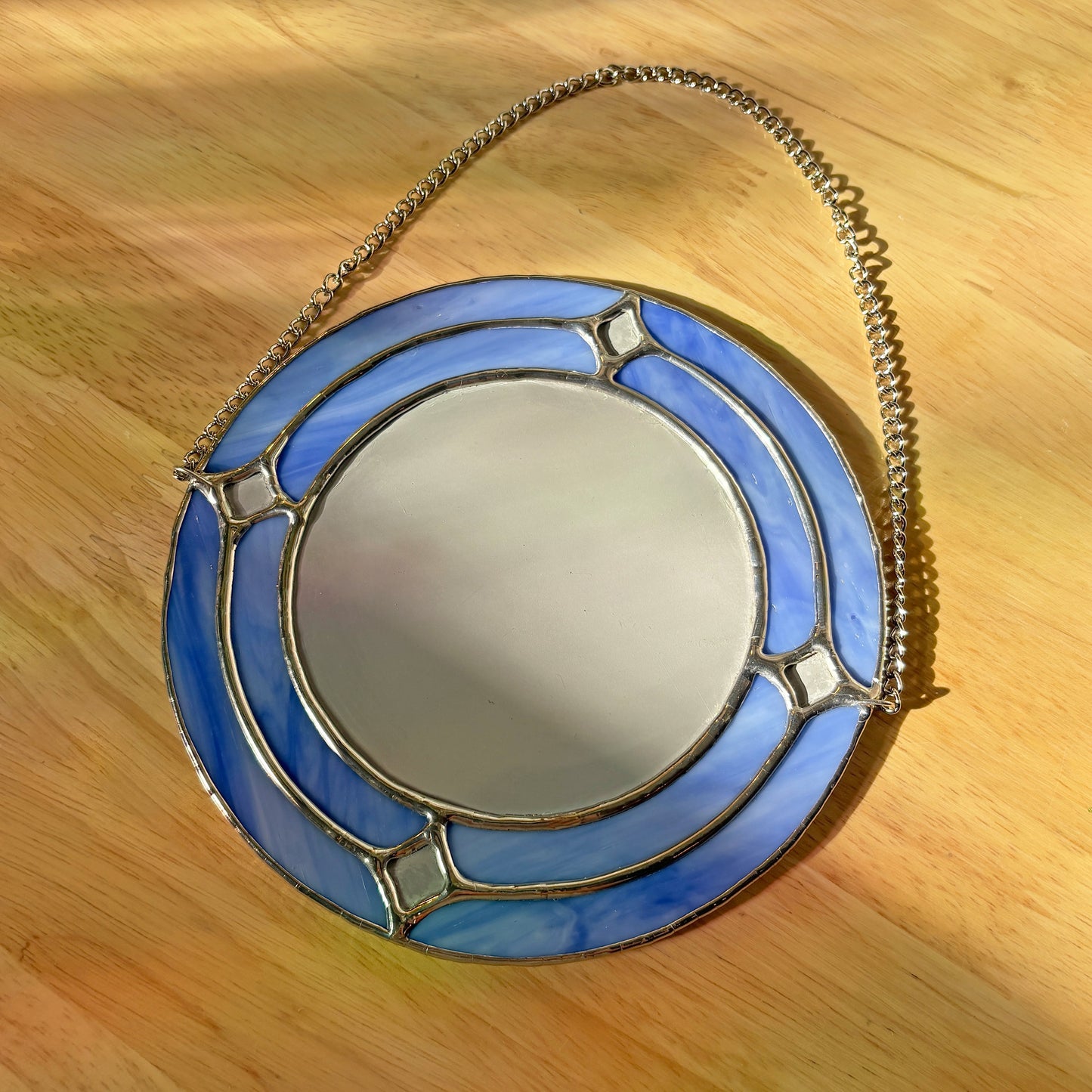 Circle of Stars Stained Glass Mirror