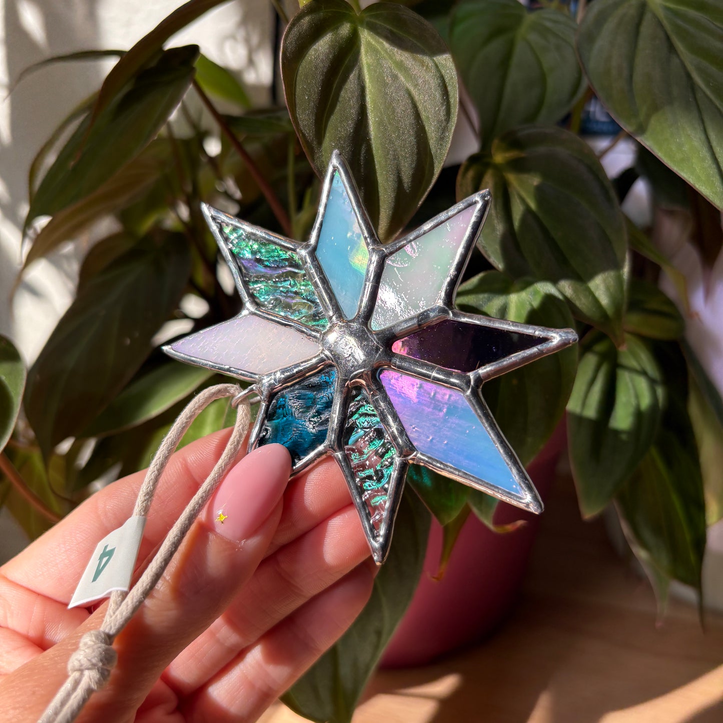 Star Stained Glass Suncatcher