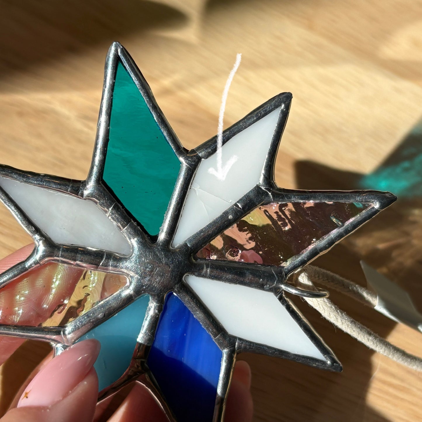 Star Stained Glass Suncatcher