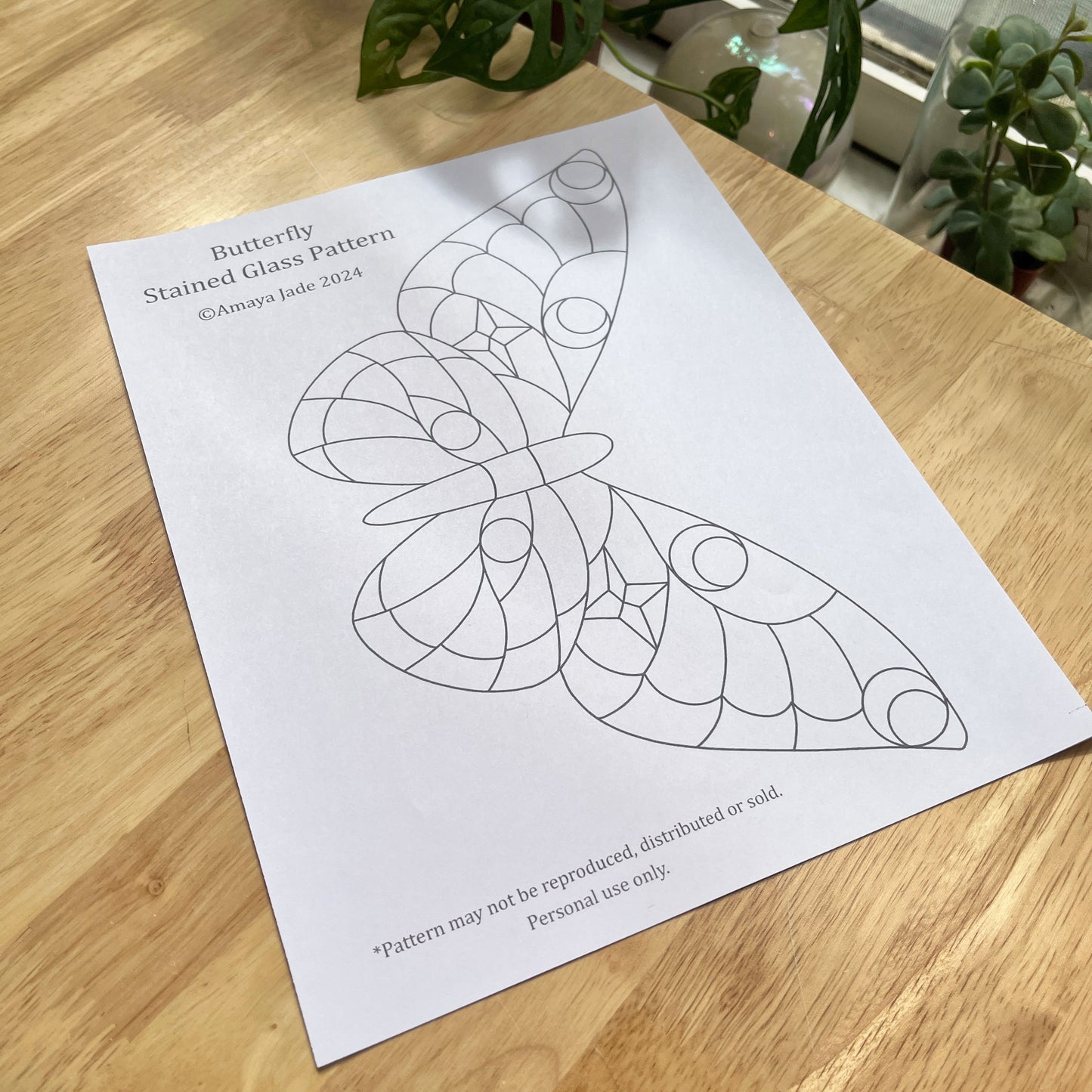 Butterfly Stained Glass Pattern