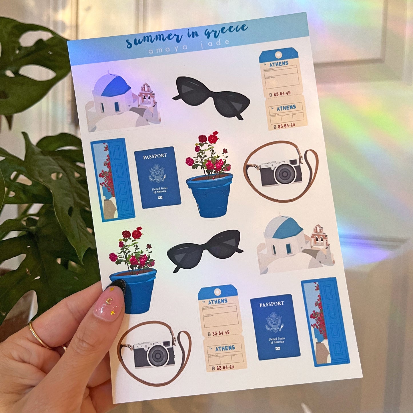 Summer in Greece Sticker Sheet