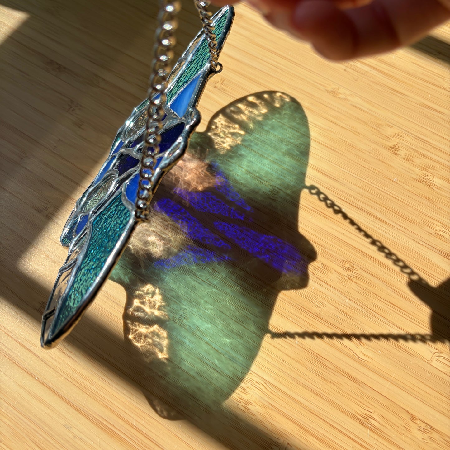 Moth Stained Glass Suncatcher