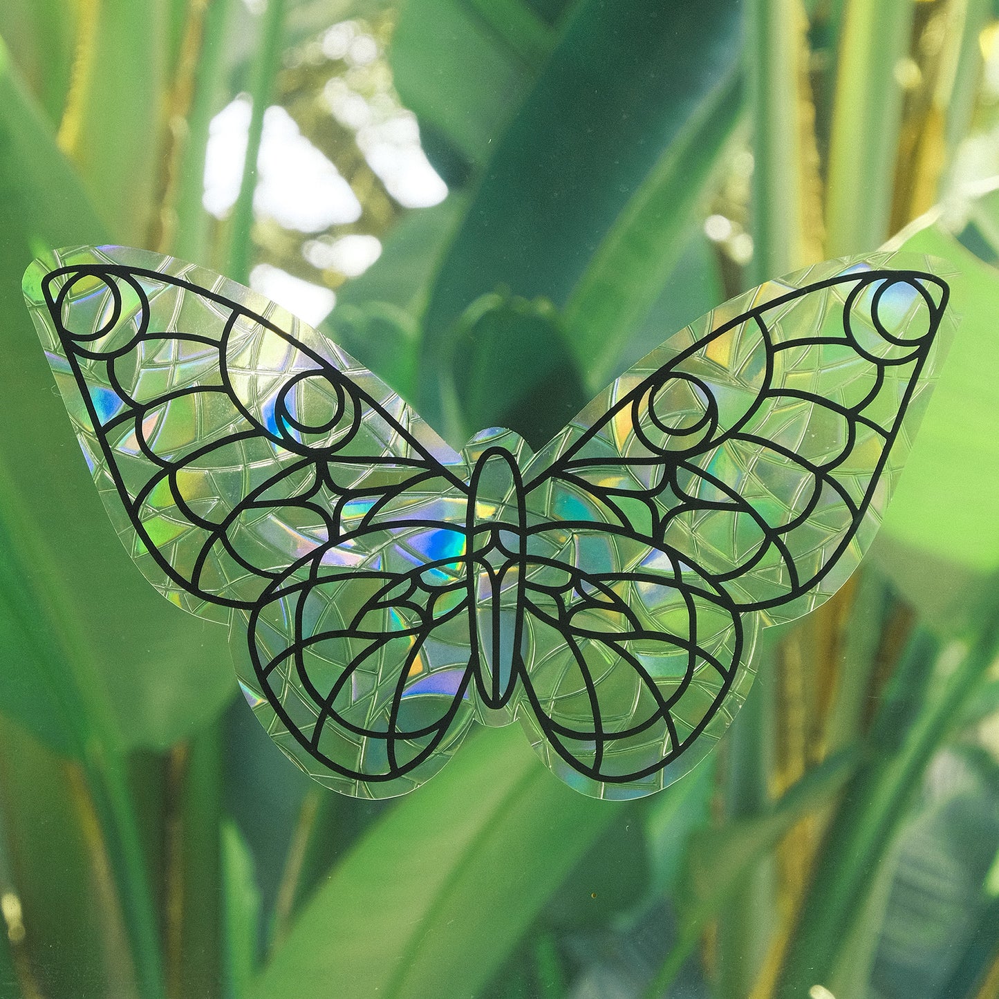 Butterfly Stained Glass Window Cling