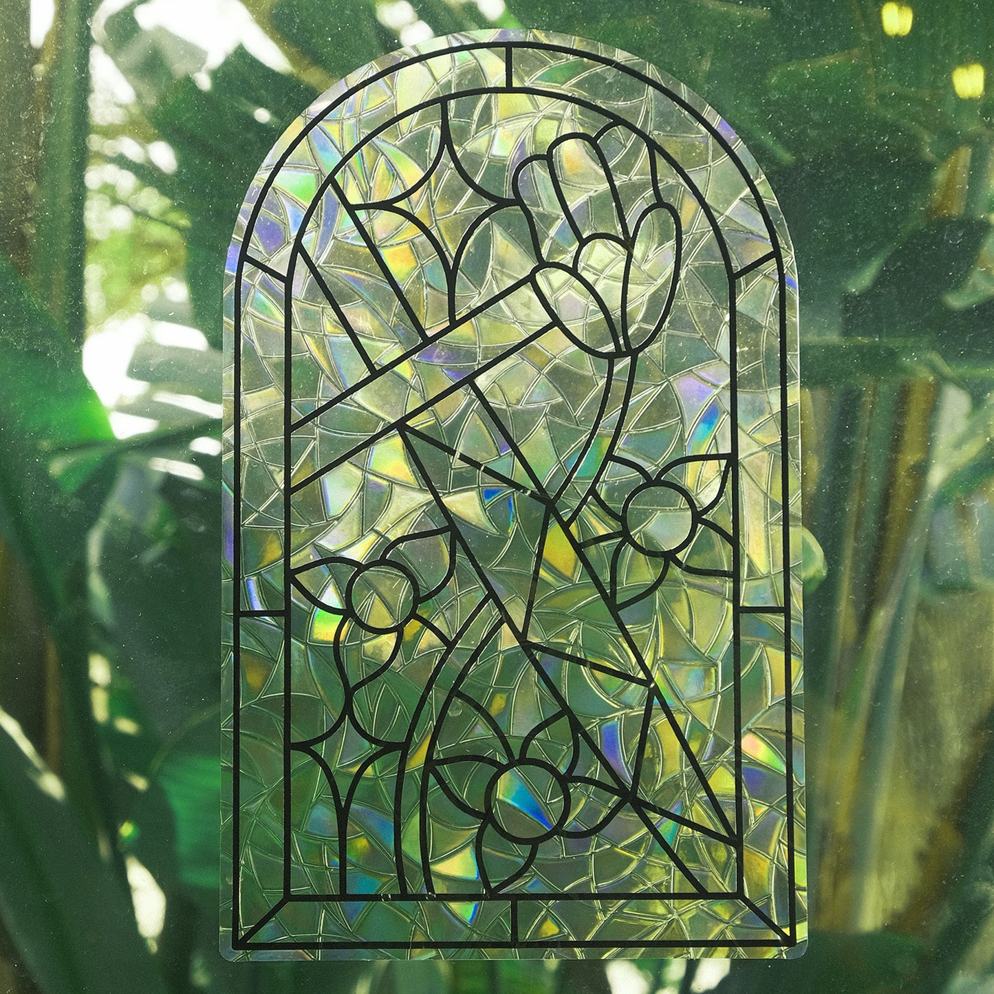 Belladonna Stained Glass Window Cling