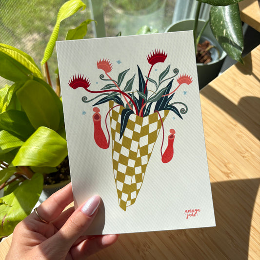 Carnivorous Plant Bouquet Print