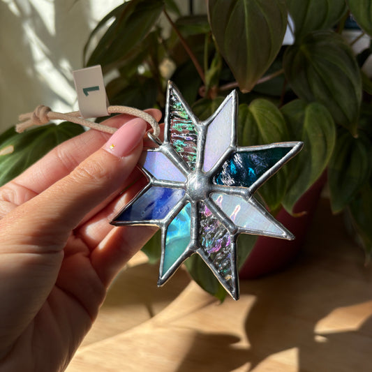 Star Stained Glass Suncatcher