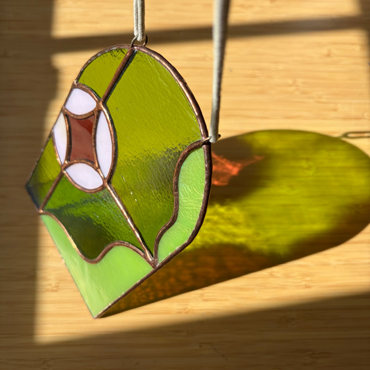 Abstract Stained Glass Suncatcher
