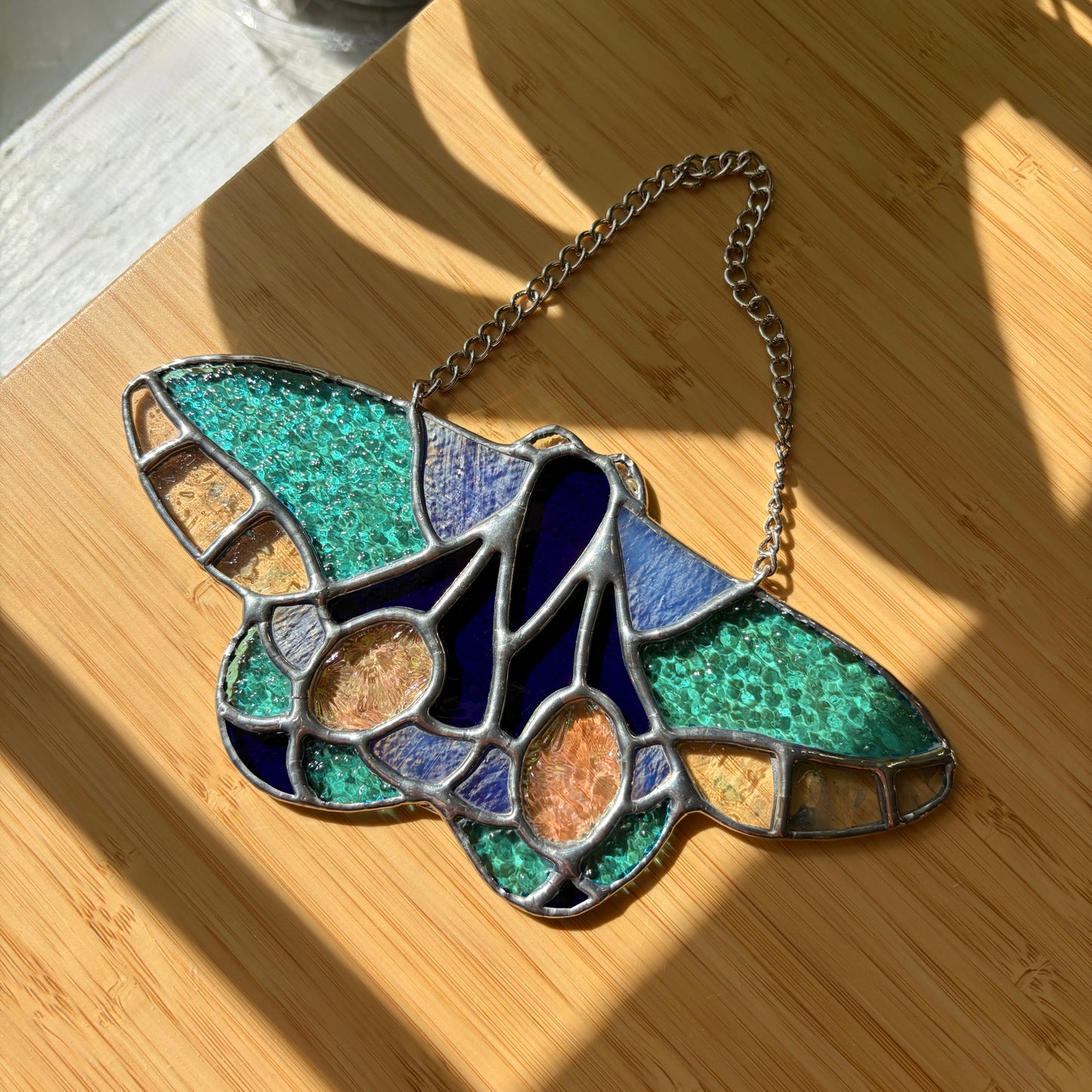 Moth Stained Glass Suncatcher