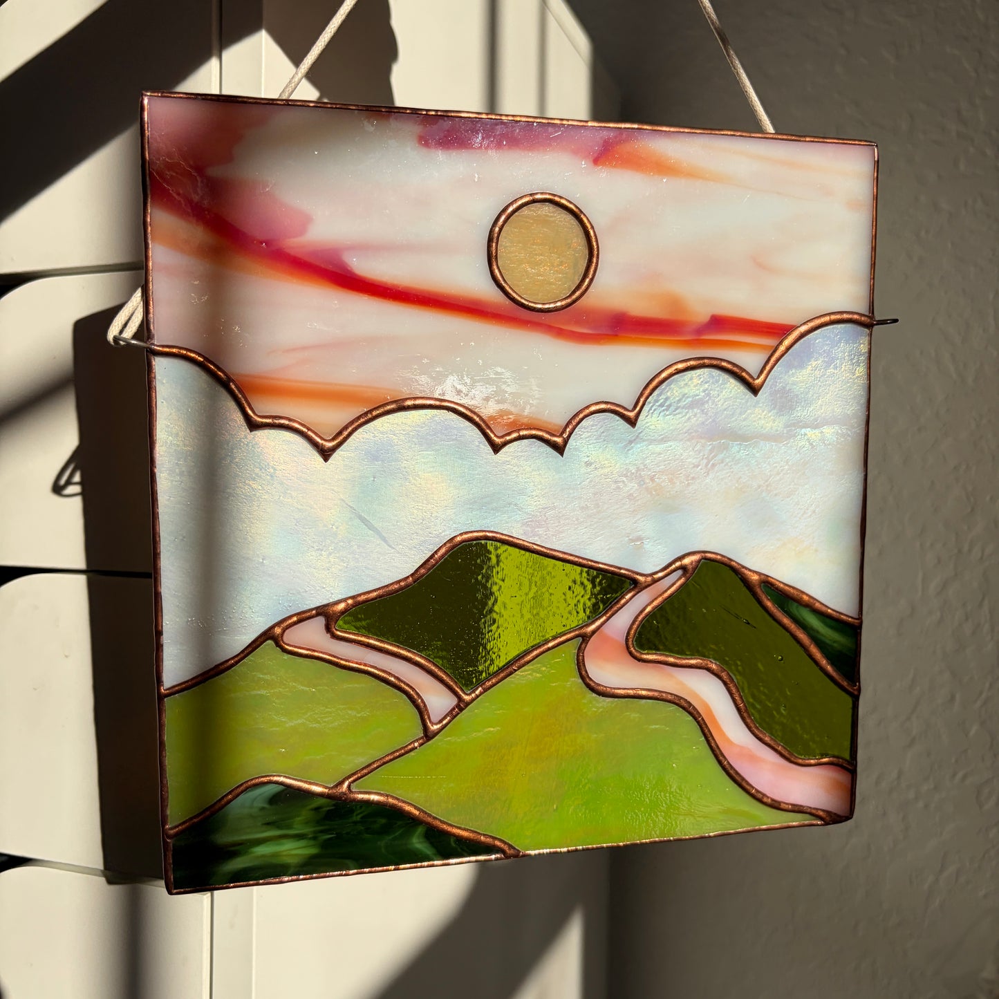 Sun Stained Glass Panel