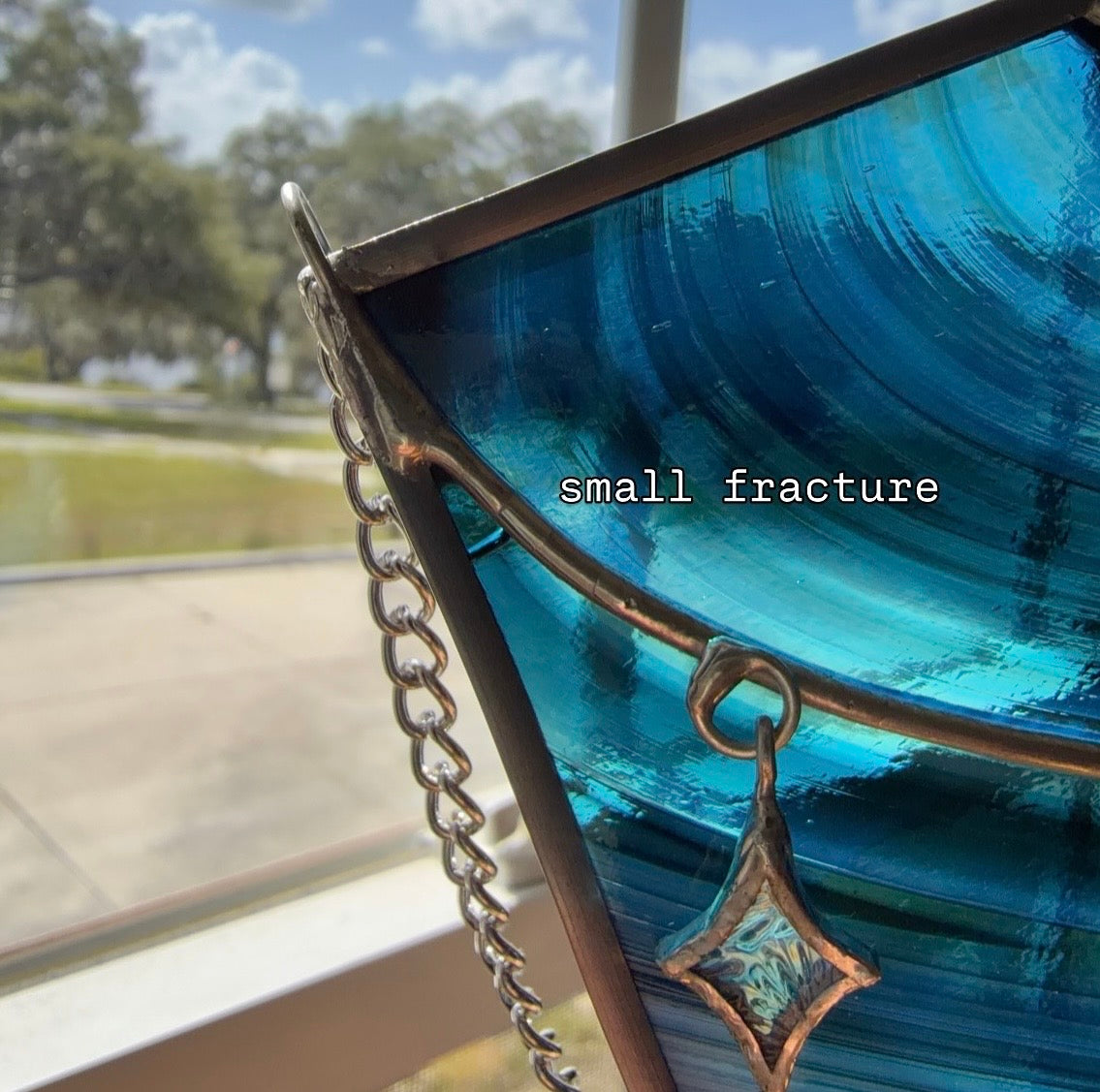 Starry Sky Stained Glass Panel
