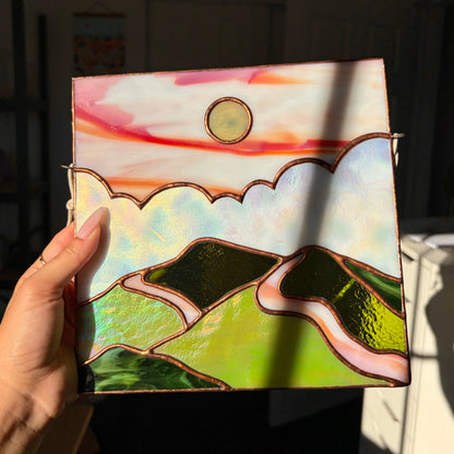 Sun Stained Glass Panel