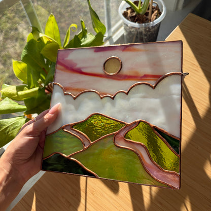 Sun Stained Glass Panel