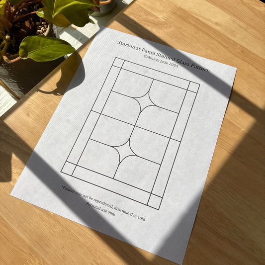 Starburst Panel Stained Glass Pattern
