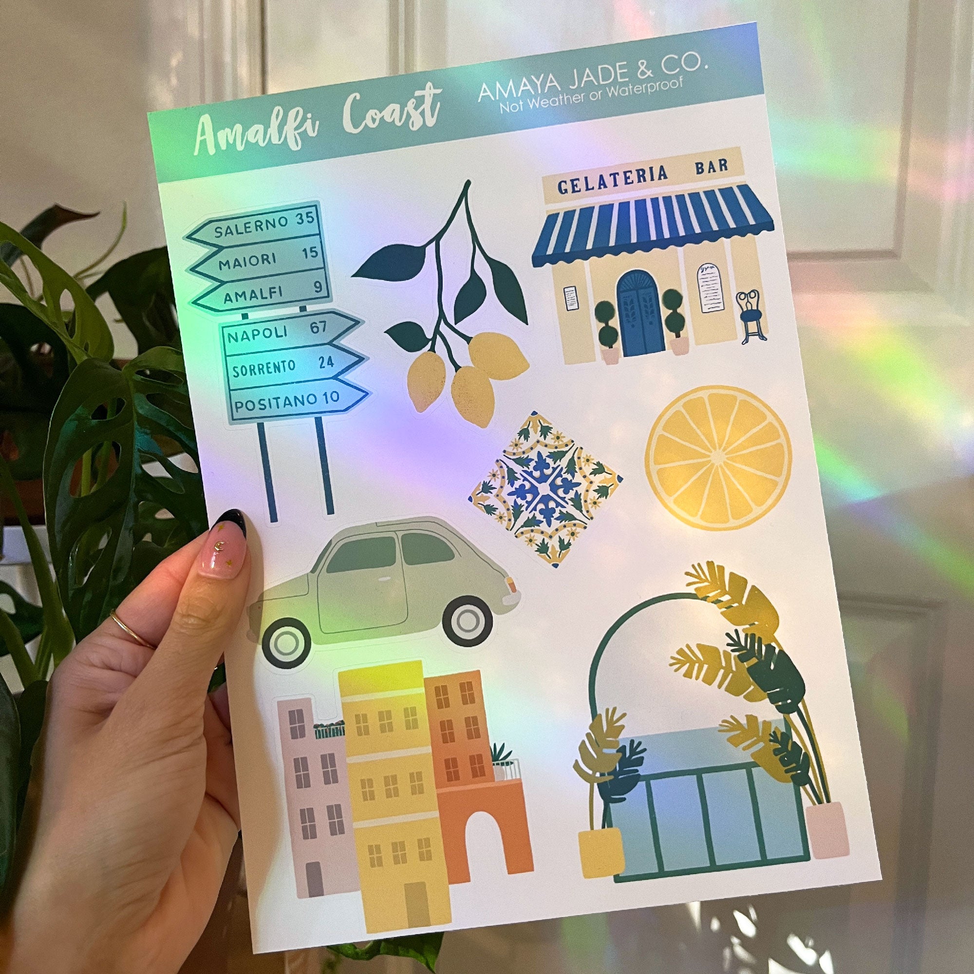 Amalfi Coast Sticker Sheet – Amaya Jade